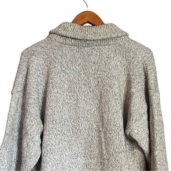 Northwoods Ragg Wool Blend Sweater | Grey Knit Pullover Classic Warm Style - Picture 8 of 11